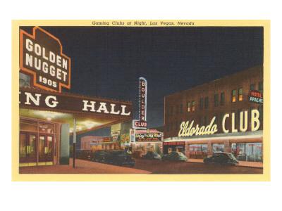 Eldorado Club Golden Nugget Las Vegas Nevada Art Print By Art Com