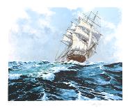 Under Shortened Sail-Eldred Clark Johnson-Framed Collectable Print
