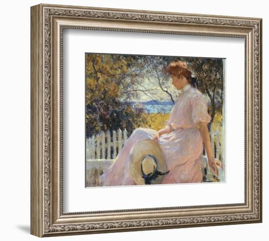 Eleanor 1907-Frank Weston Benson-Framed Art Print