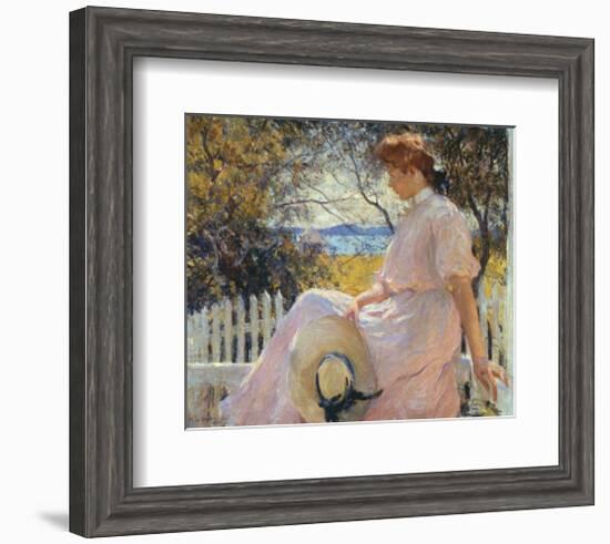 Eleanor 1907-Frank Weston Benson-Framed Art Print