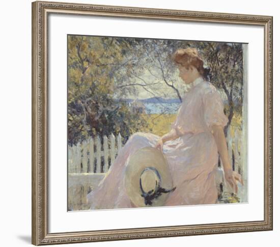 Eleanor 1907-Frank Weston Benson-Framed Art Print