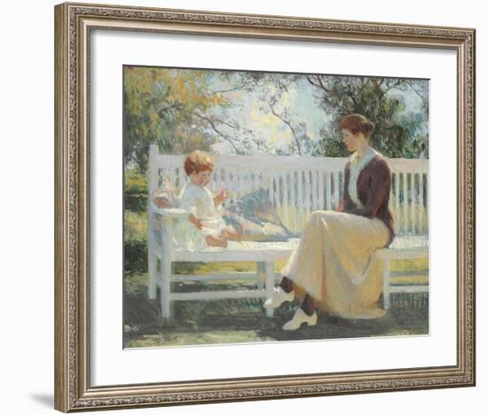 Eleanor and Benny, 1916-Frank Weston Benson-Framed Premium Giclee Print