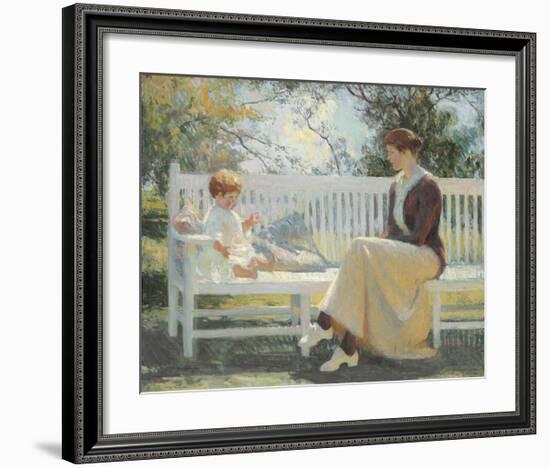 Eleanor and Benny, 1916-Frank Weston Benson-Framed Premium Giclee Print