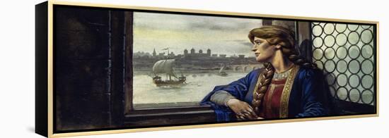 Eleanor Felt Abandoned by Her Husband When He Became King of England-Alberto Salinas-Framed Premier Image Canvas