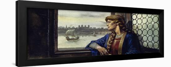 Eleanor Felt Abandoned by Her Husband When He Became King of England-Alberto Salinas-Framed Giclee Print