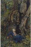 Merlin Reveals the Secrets of His Magic to Vivien Who Promptly Deserts Him-Eleanor Fortescue Brickdale-Framed Photographic Print