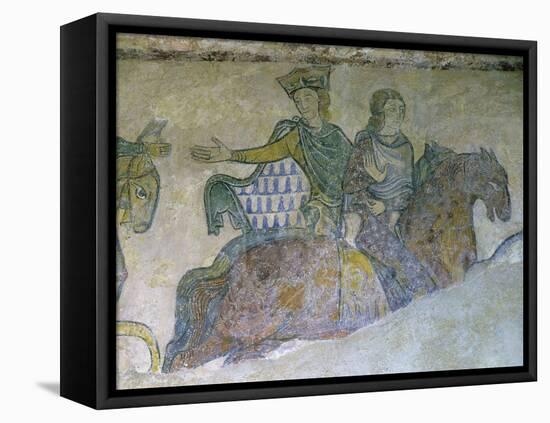 Eleanor of Aquitaine and Isabella of Angoul? Led into Captivity by Eleanor's Husband Henry II-null-Framed Premier Image Canvas