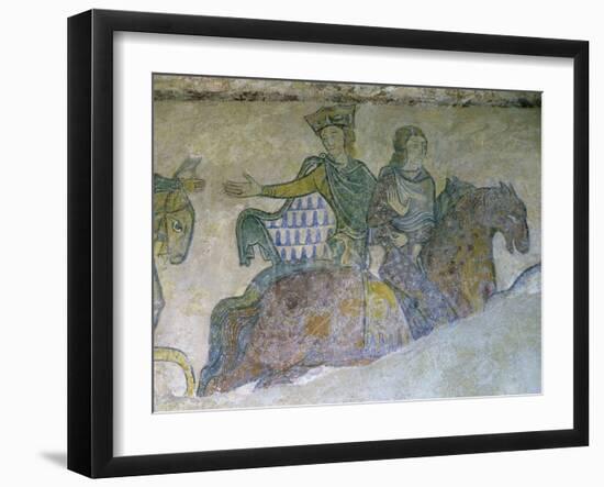 Eleanor of Aquitaine and Isabella of Angoul? Led into Captivity by Eleanor's Husband Henry II-null-Framed Giclee Print