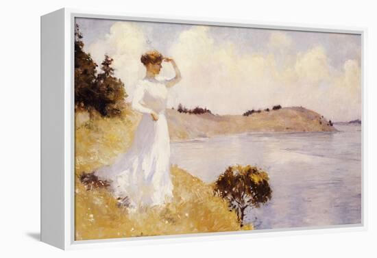 Eleanor on the Hilltop, 1912-Frank Weston Benson-Framed Premier Image Canvas