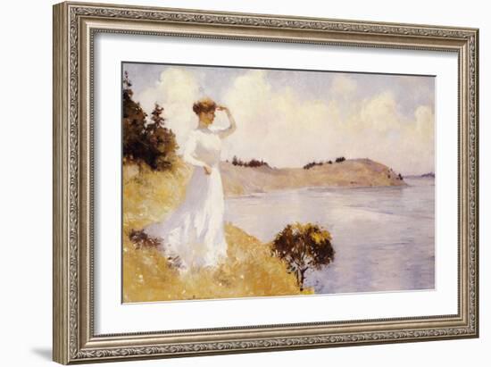 Eleanor on the Hilltop, 1912-Frank Weston Benson-Framed Giclee Print