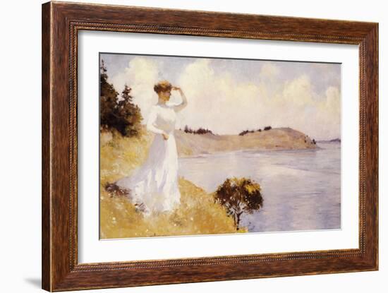 Eleanor on the Hilltop, 1912-Frank Weston Benson-Framed Giclee Print