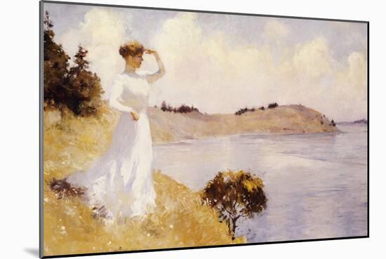 Eleanor on the Hilltop, 1912-Frank Weston Benson-Mounted Giclee Print