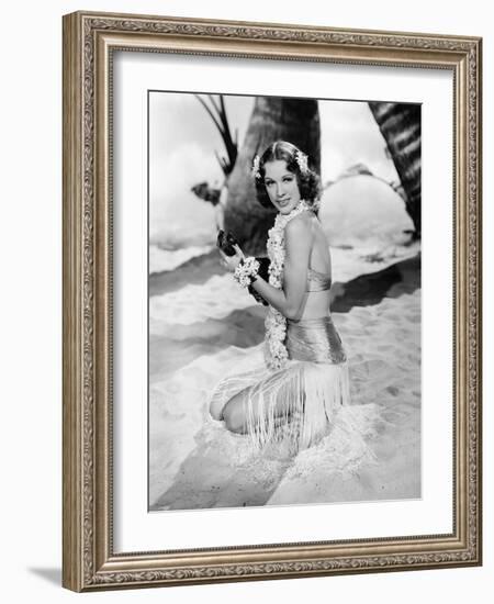 Eleanor Powell. "Honolulu" [1939], Directed by Edward Buzzell.-null-Framed Photographic Print