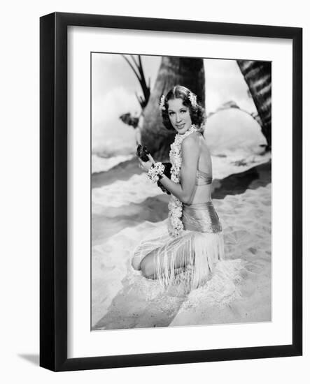 Eleanor Powell. "Honolulu" [1939], Directed by Edward Buzzell.-null-Framed Photographic Print