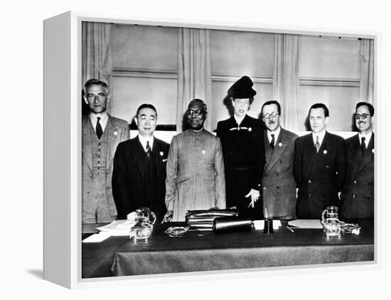 Eleanor Roosevelt Chaired the United Nations, Commission on Human Rights-null-Framed Stretched Canvas