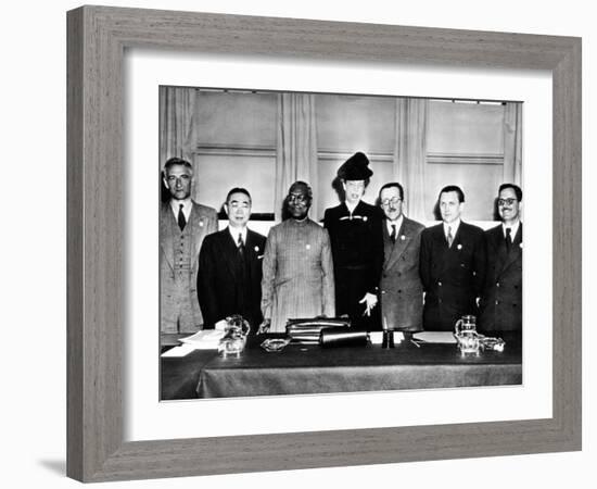 Eleanor Roosevelt Chaired the United Nations, Commission on Human Rights-null-Framed Photo