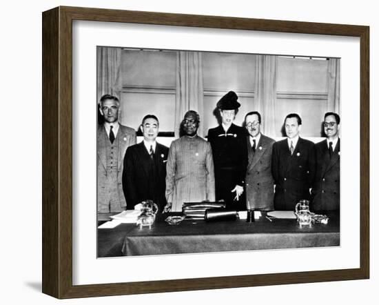 Eleanor Roosevelt Chaired the United Nations, Commission on Human Rights-null-Framed Photo