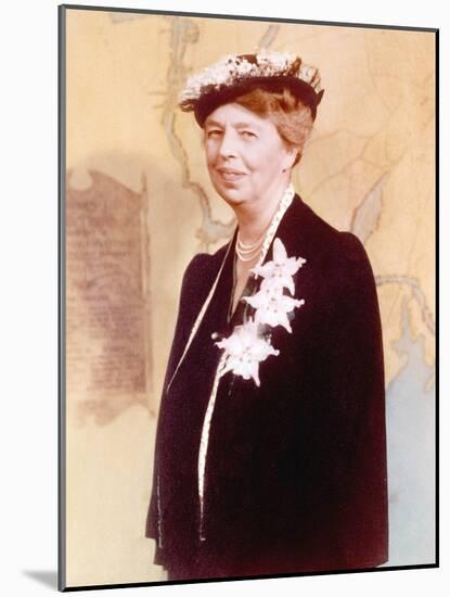 Eleanor Roosevelt, Hand Colored Photograph Circa 1936-null-Mounted Photo