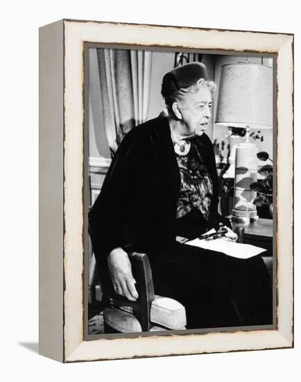 Eleanor Roosevelt in the Last Decade of Her Life-null-Framed Stretched Canvas