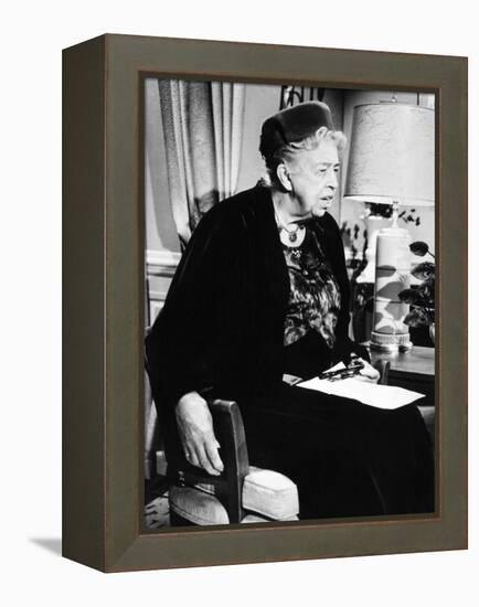 Eleanor Roosevelt in the Last Decade of Her Life-null-Framed Stretched Canvas