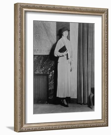 Eleanor Roosevelt, on Inauguration Day 1933-null-Framed Photo