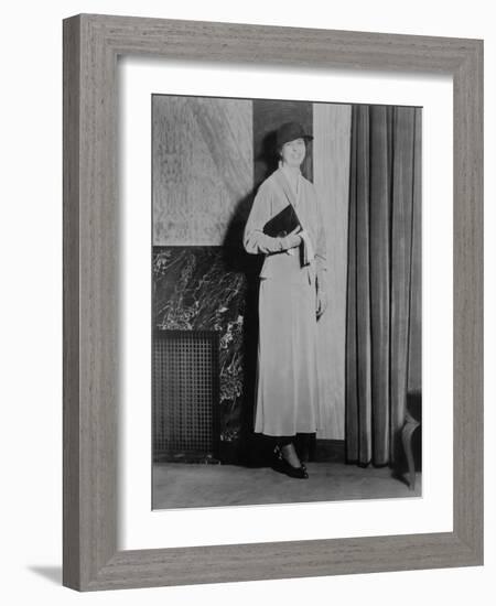 Eleanor Roosevelt, on Inauguration Day 1933-null-Framed Photo