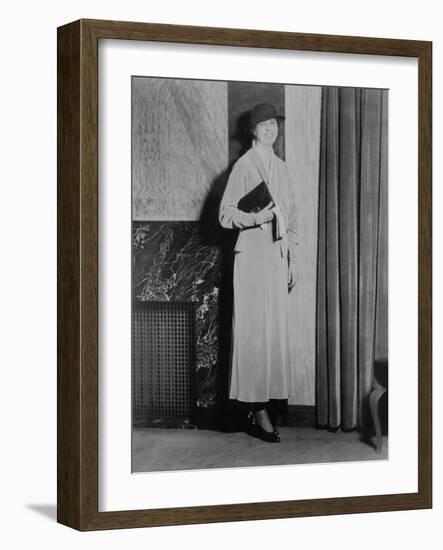 Eleanor Roosevelt, on Inauguration Day 1933-null-Framed Photo