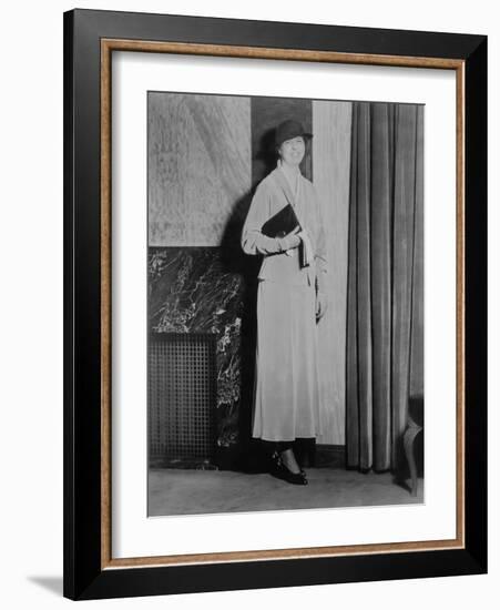 Eleanor Roosevelt, on Inauguration Day 1933-null-Framed Photo