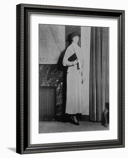 Eleanor Roosevelt, on Inauguration Day 1933-null-Framed Photo