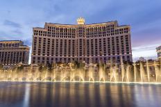 Bellagio at Dusk with Fountains, the Strip, Las Vegas, Nevada, Usa-Eleanor Scriven-Photographic Print