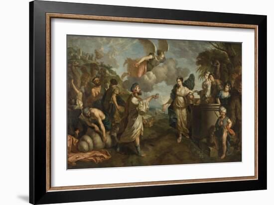 Eleazar and Rebekah-French School-Framed Giclee Print