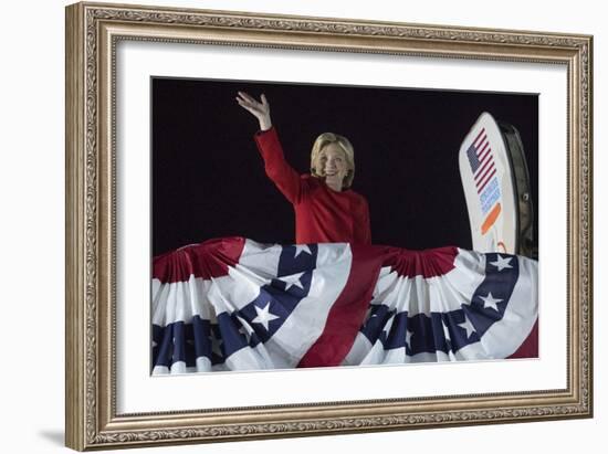 Election 2016 Clinton-Andrew Harnik-Framed Photographic Print