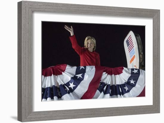 Election 2016 Clinton-Andrew Harnik-Framed Photographic Print