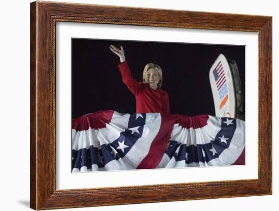 Election 2016 Clinton-Andrew Harnik-Framed Photographic Print