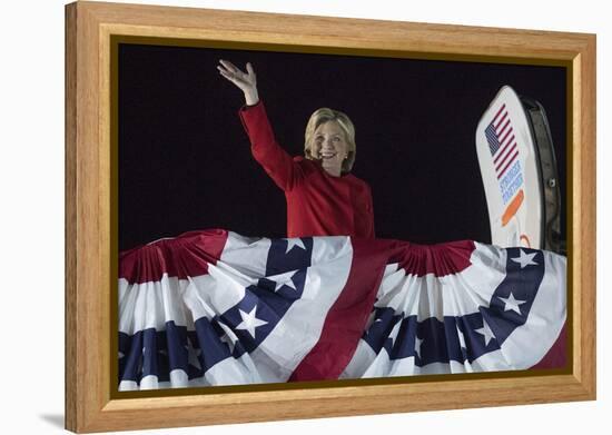 Election 2016 Clinton-Andrew Harnik-Framed Premier Image Canvas