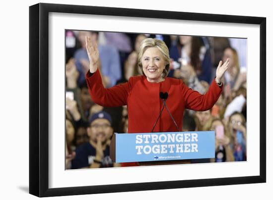 Election 2016 Clinton-Gerry Broome-Framed Photographic Print