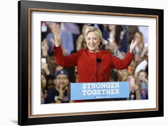 Election 2016 Clinton-Gerry Broome-Framed Photographic Print