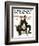 "Election Debate" Saturday Evening Post Cover, October 9,1920-Norman Rockwell-Framed Giclee Print