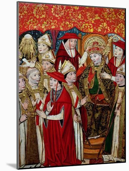 Election of Fabian to the Papacy-Jaume Huguet-Mounted Giclee Print