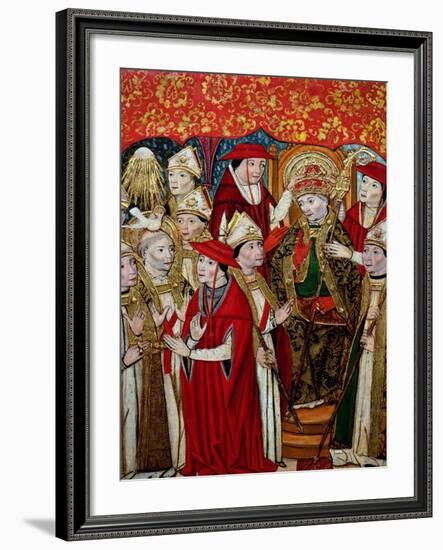 Election of Fabian to the Papacy-Jaume Huguet-Framed Giclee Print