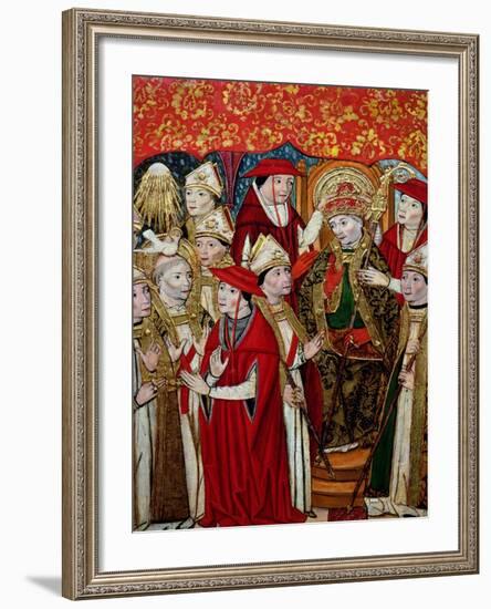 Election of Fabian to the Papacy-Jaume Huguet-Framed Giclee Print