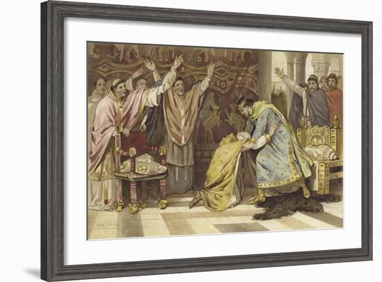 Election of Frederick I as Bishop of Utrecht, 817-Willem II Steelink-Framed Giclee Print