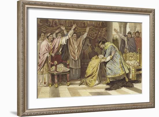 Election of Frederick I as Bishop of Utrecht, 817-Willem II Steelink-Framed Giclee Print