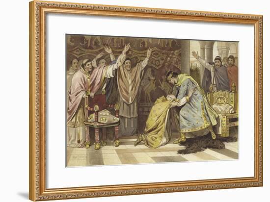 Election of Frederick I as Bishop of Utrecht, 817-Willem II Steelink-Framed Giclee Print