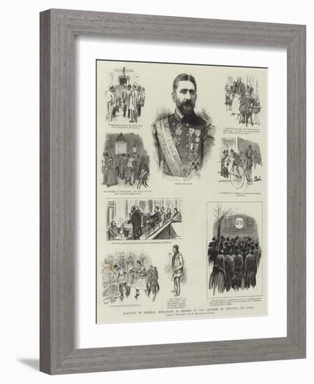 Election of General Boulanger as Member of the Chamber of Deputies for Paris-null-Framed Giclee Print