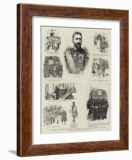 Election of General Boulanger as Member of the Chamber of Deputies for Paris-null-Framed Giclee Print