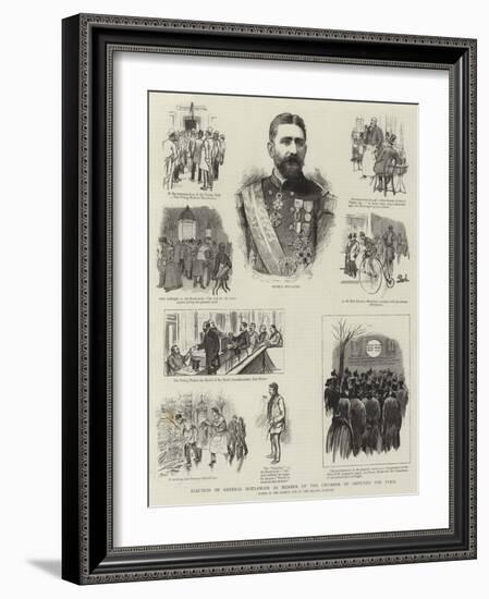 Election of General Boulanger as Member of the Chamber of Deputies for Paris-null-Framed Giclee Print