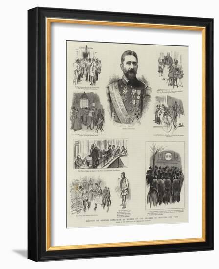 Election of General Boulanger as Member of the Chamber of Deputies for Paris-null-Framed Giclee Print