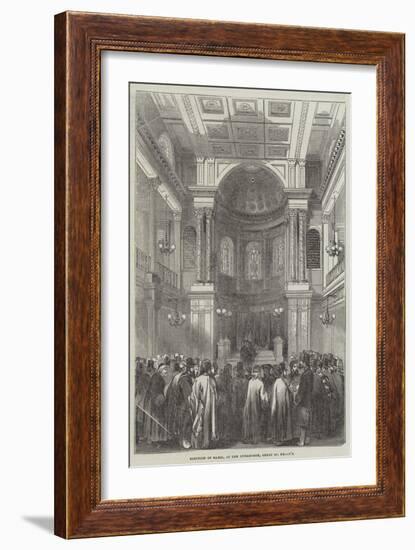 Election of Rabbi, at the Synagogue, Great St Helen's-null-Framed Giclee Print