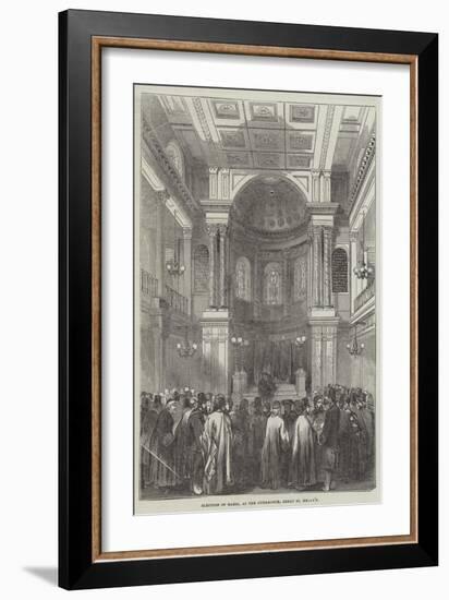 Election of Rabbi, at the Synagogue, Great St Helen's-null-Framed Giclee Print